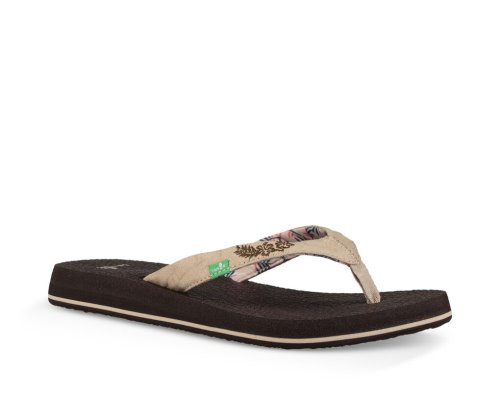 Sanuk Yoga Paradise 2 - Sanuk Flip Flops Womens Chocolate / Beige - Philippines WIEALD379